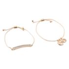Minicci Women's (2 Pk) Celestial Slide Bracelet Set
