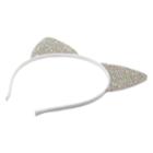 Minicci Women's Rhinestone Cat Ear Headband