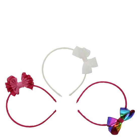 Minicci Women's (3 Pk) Grosgrain Bow Headbands