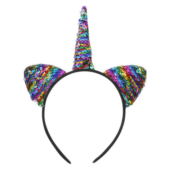 Minicci Women's Flip Sequin Caticorn Headband