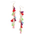 Minicci Women's Bright Color Tassel Earrings