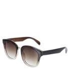 Minicci Women's Brown Linx Rectangle Sunglasses