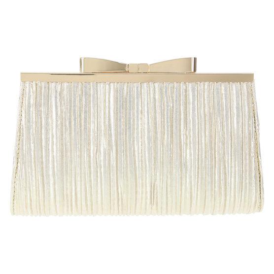 Fioni Women's Ashlyn Pleated Frame Clutch