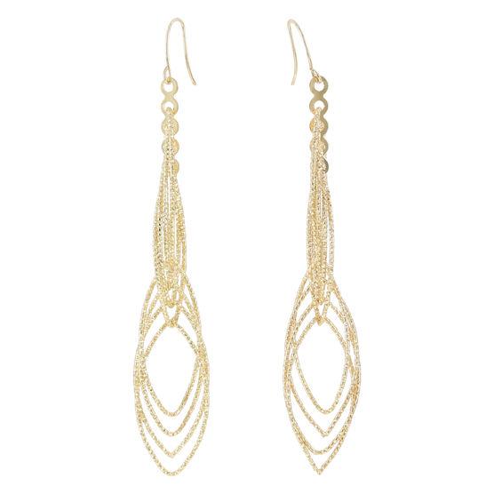 Minicci Women's Linked Teardrop Linear Earrings