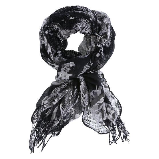 Minicci Women's Floral Ruffle Scarf