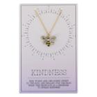 Minicci Women's Kindness Bee Charm Necklace