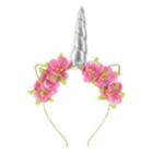 Minicci Women's Blush Flowers Unicorn Headband