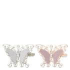 Minicci Women's (2 Pk) Large Sparkle Butterfly Hair Clips