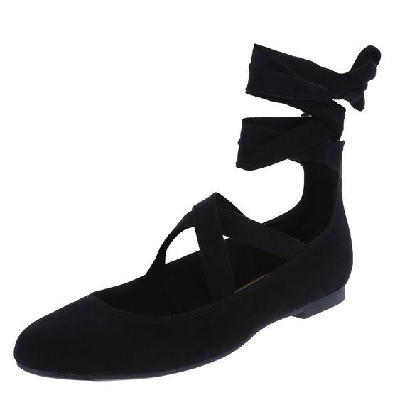 Brash Women's Anna Almond Toe Ghillie Flat