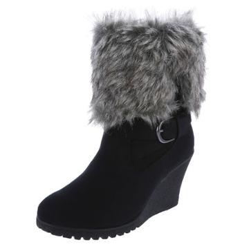 Lower East Side Women's Rivet Cozy Wedge Boot