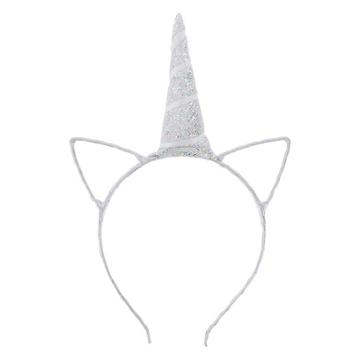 Minicci Women's Glitter Fabric Caticorn Headband