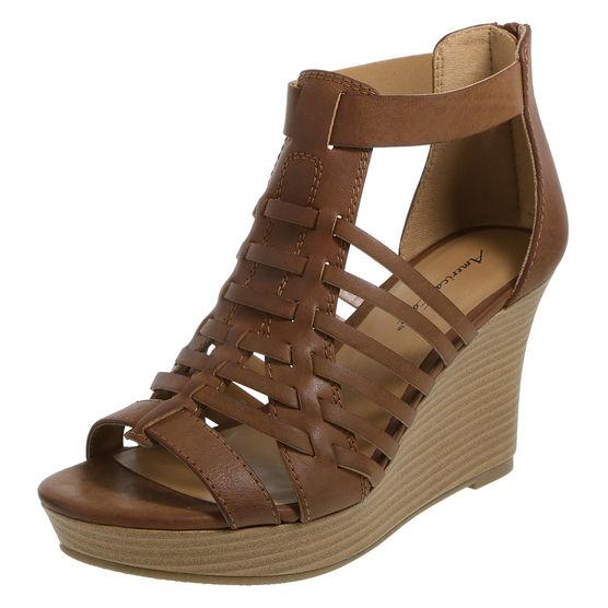 American Eagle Women's Slate Caged Wedge Sandal
