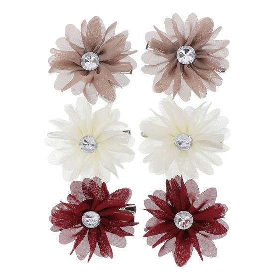 Minicci Women's 6-pack Chiffon Flower Hair Clips