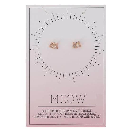 Minicci Women's Meow Cat Earrings
