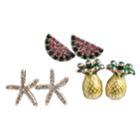 Minicci Women's (3 Pk) Summer Earrings Set