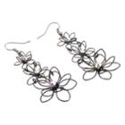 Minicci Women's Wire Flower Earrings