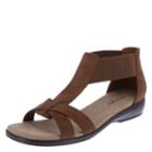 Comfort Plus By Predictions Women's Mack T-strap Low Wedge Sandal