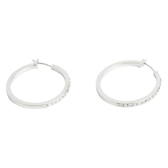 Minicci Women's Rhinestone Small Hoop Earrings