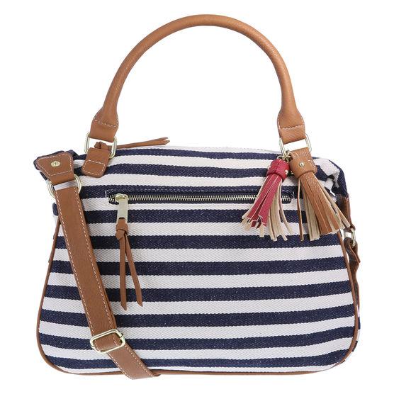 Minicci Women's Stripe Missy Satchel