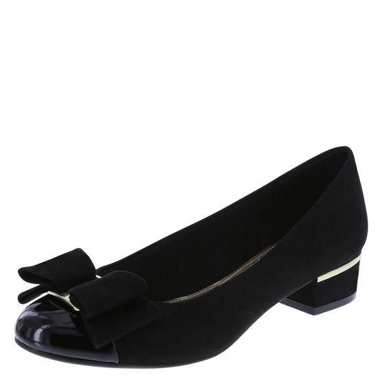 Comfort Plus By Predictions Women's Jrew Bow Chunky Heel Pump