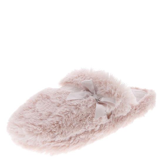 Airwalk Women's Bow And Fur Scuff Slipper