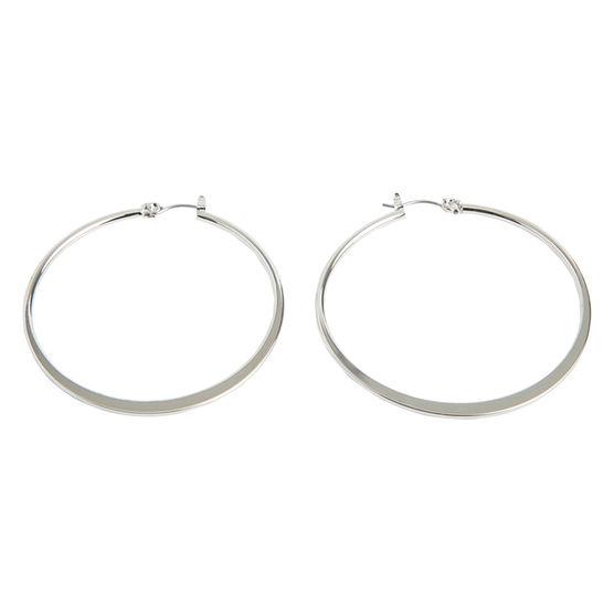 Minicci Women's Flat Hoop Earrings