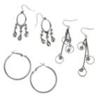 Minicci Women's (3 Pk) Hematite Earrings Set