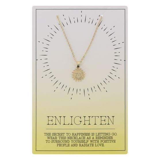 Minicci Women's Enlighten Sun Charm Necklace