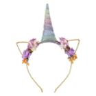 Minicci Women's Rainbow Caticorn Flower Headband