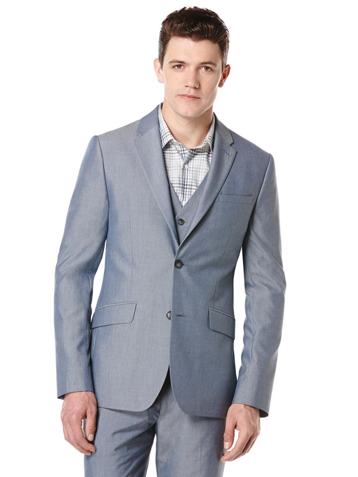 Perry Ellis Slim Sport Fit Sharkskin Suit Jacket