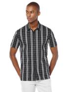 Perry Ellis Short Sleeve Bold Check Pattern Shirt