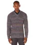 Perry Ellis Multicolor V-neck Sweater