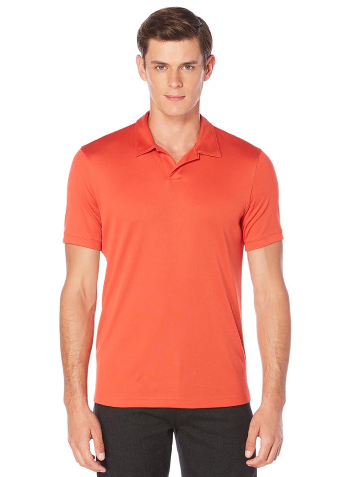 Perry Ellis Big And Tall Short Sleeve Open Collar Polo