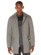 Perry Ellis Long Sleeve Wool Overcoat