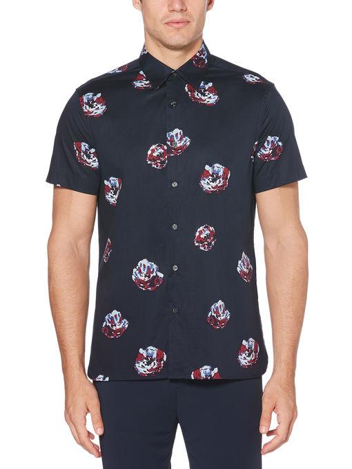 Perry Ellis Slim Fit Blossom Print Shirt