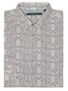 Perry Ellis Linear Geo Print Shirt