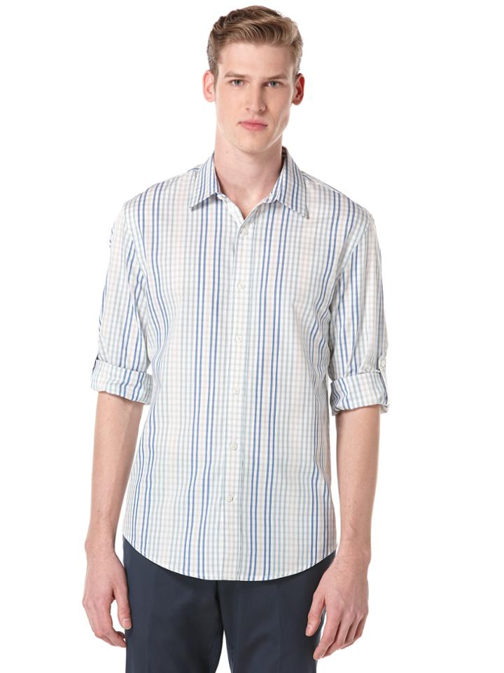 Perry Ellis Multi Color Check Shirt