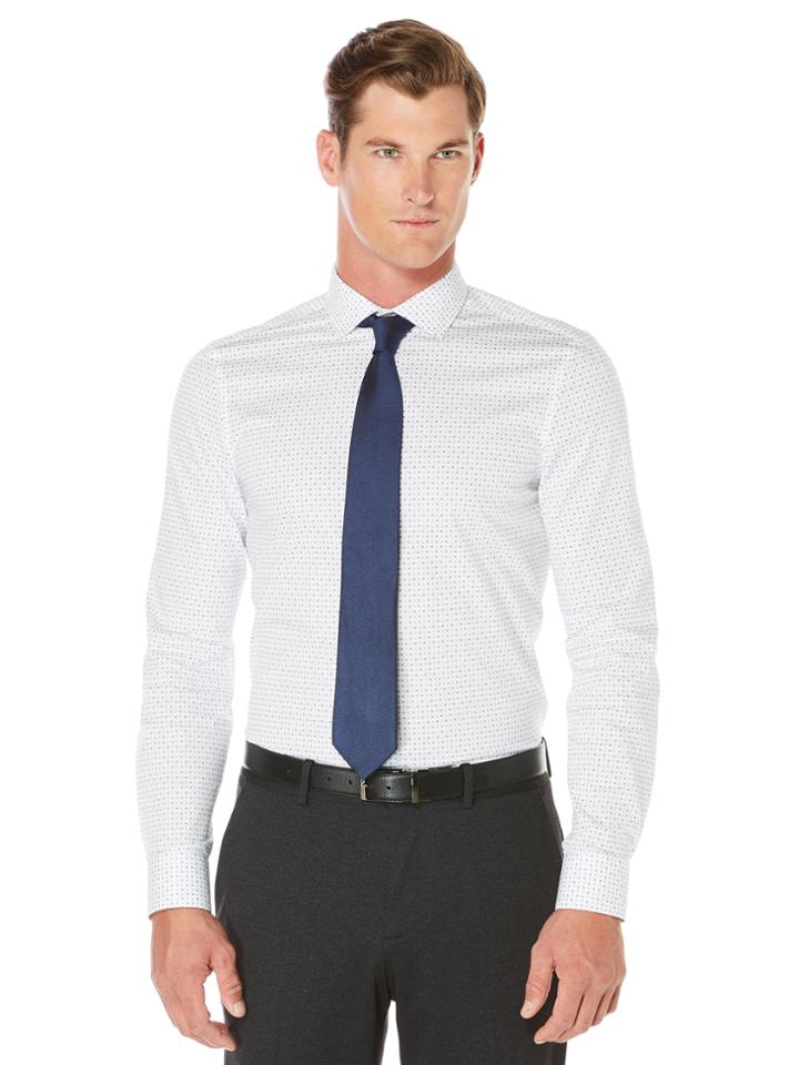 Perry Ellis Very Slim Equal Sign Dress Shirt