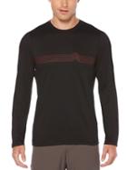 Perry Ellis Active Slim Printed Crew Knit Shirt