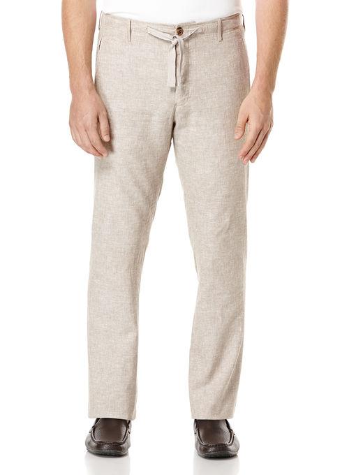 Perry Ellis Linen Blend Drawstring Pant