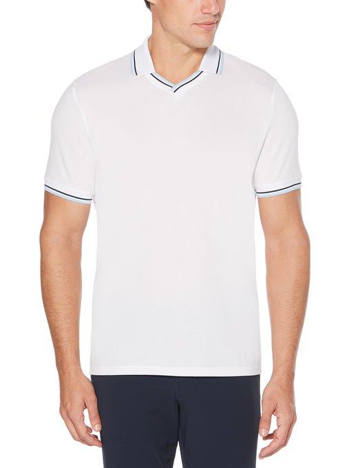 Perry Ellis Pique Open Collar Polo