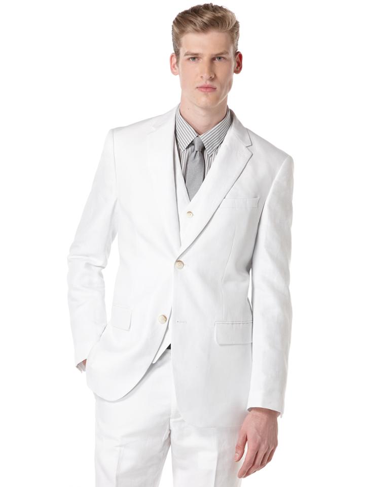 Perry Ellis Linen Cotton Twill Suit Jacket
