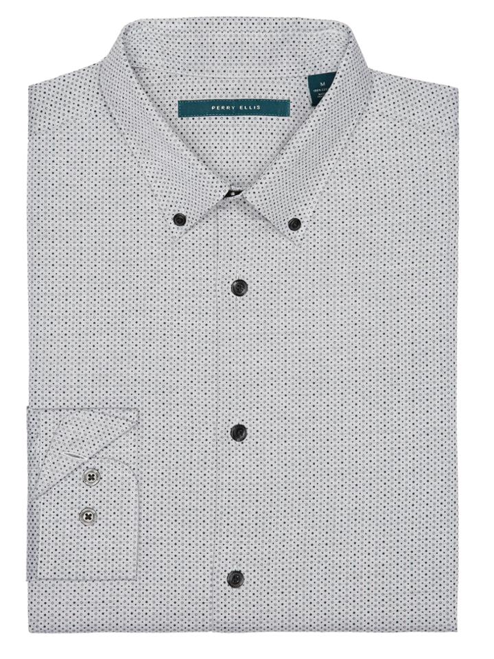 Perry Ellis Exclusive Heather Dot Print Shirt