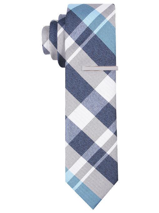 Perry Ellis Slim Cole Plaid Tie