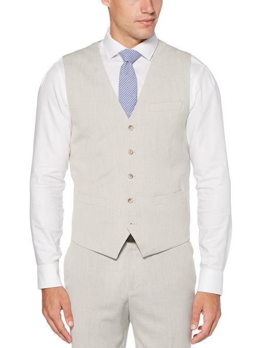 Perry Ellis Slim Fit End-on-end Suit Vest