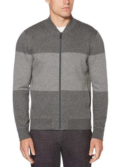 Perry Ellis Striped Jacquard Jacket