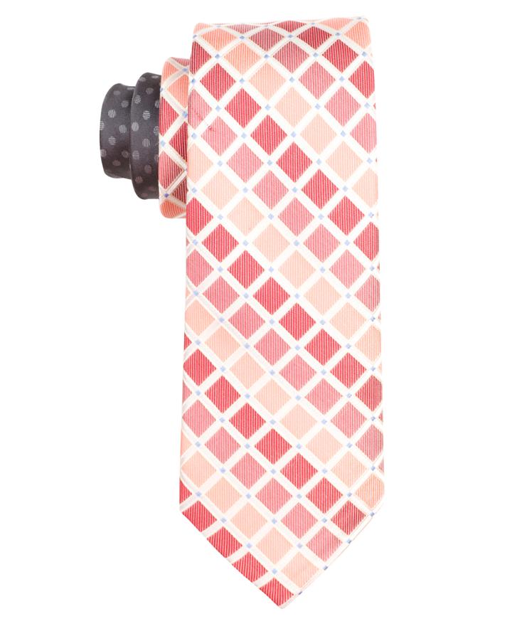 Perry Ellis Rush Grid Silk Tie