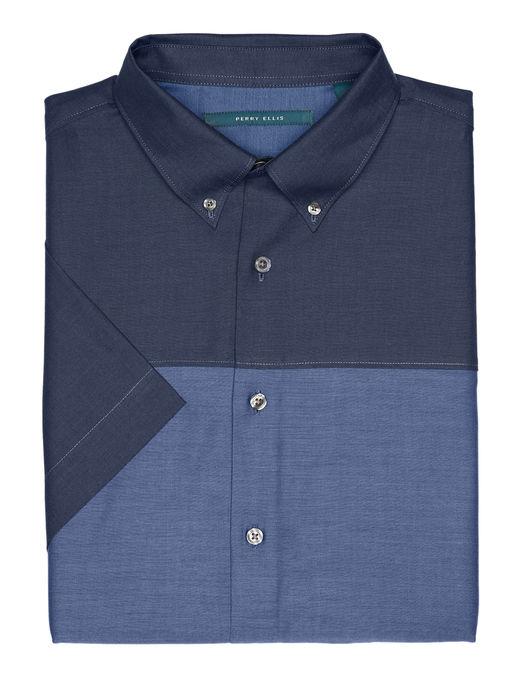 Perry Ellis Short Sleeve Block Shirt