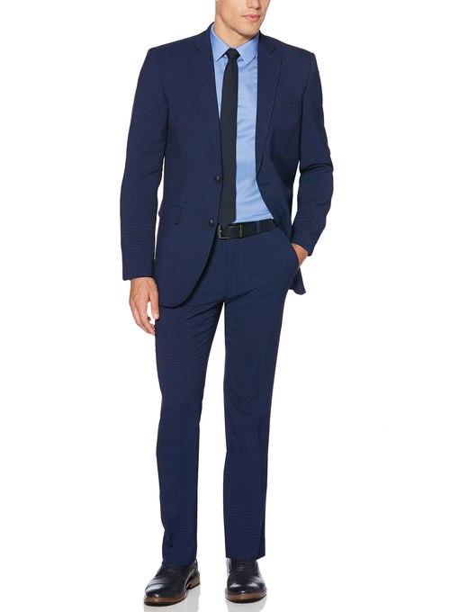 Perry Ellis 2 Piece Bright Blue Suit