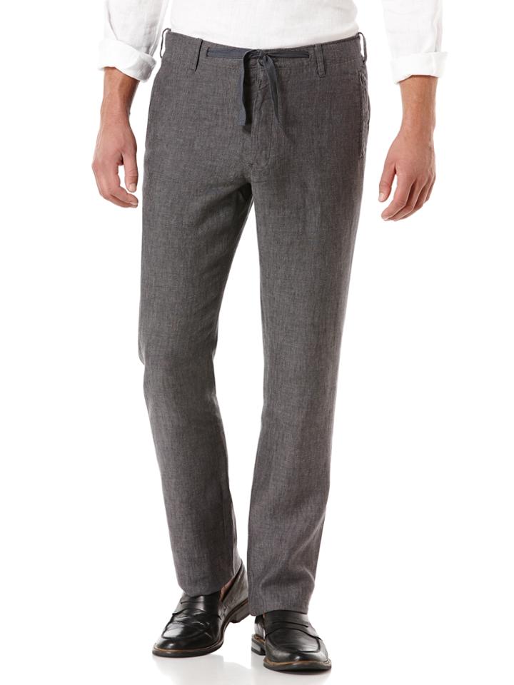 Perry Ellis Linen Washed Drawstring Pant